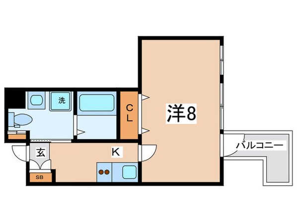 ベリーウェル阿倍野の物件間取画像